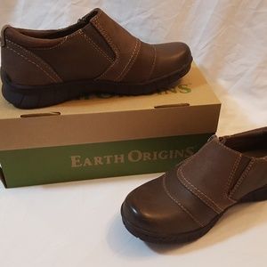 Earth Origins Leather Nila Bark Shoes sz 6m NEW